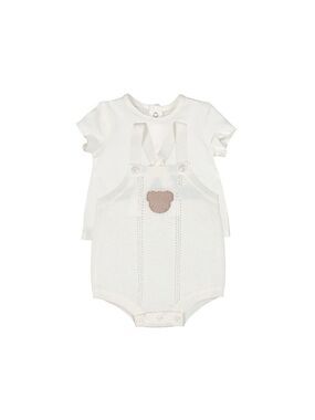 Mayoral White and Brown Kids Matching Set